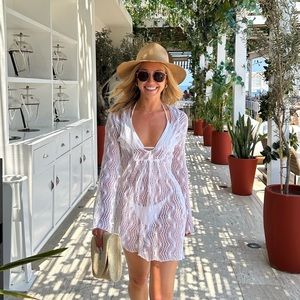 Alexis white cover up XS